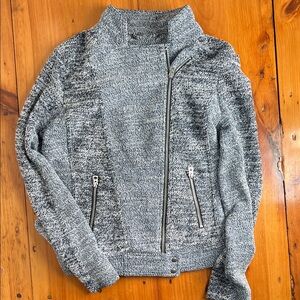 Lucky Brand Black and White Knit Jacket